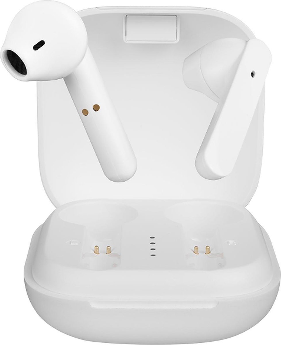Mobstore EarBuds D-003 Wit - Draadloze Oordopjes - Geschikt vooriPhone en Android