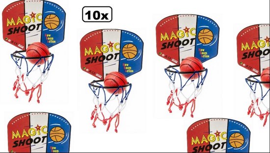 10x Basketbal Set 13 Cm X 9 Cm Rouge Blanc Bleu 2 Pieces Cadeau De Chaussure De Bol Com