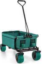 Waldbeck Bolderwagen Handwagen opvouwbaar - Laadvermogen: tot 70 kg lading resp. 90 liter volume - Brede Wielen 10 cm