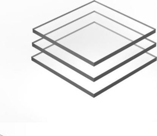 PC - Polycarbonaat | Helder | Lexan | Lexaan | Kunststof | Plastic |  750x750mm | Dikte 6mm | bol.com