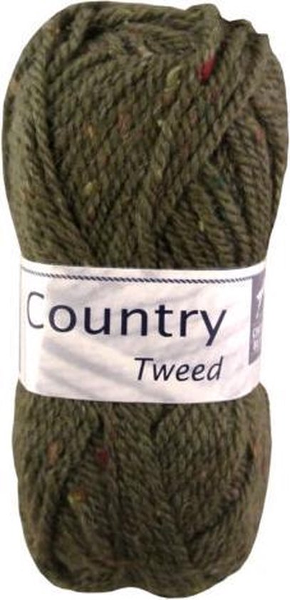 Detector Attent sector Cheval Blanc Country Tweed wol en acryl garen - groen (057) - pendikte 4 a  4,5 mm - 1... | bol.com