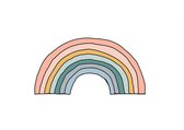 Wenskaarten - verjaardagskaarten - regenboog - ansichtkaart - feest - uitnodiging –  gefeliciteerd -  Set van 10  stuks - zonder tekst