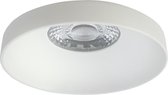 Spot Armatuur GU10 - Pragmi Vrito Pro - Inbouw Rond - Mat Wit - Aluminium - Ø82mm - BSE