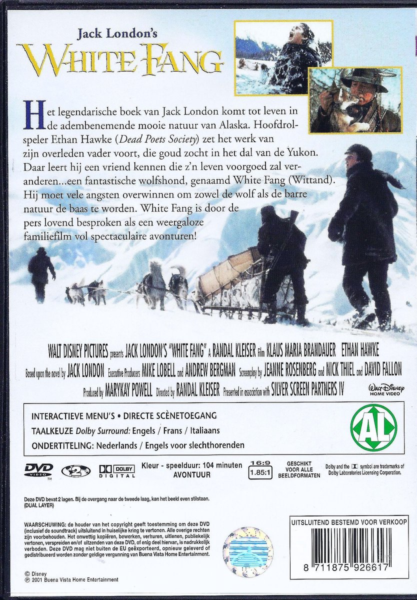 White Fang (Dvd), Bill Moseley | Dvd's | bol