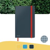 Leitz Cosy Notitieboek A5 Soft Touch Geruit - Notitieboek Hard Cover - Fluweel Grijs