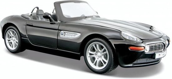 altijd Aanvankelijk Boodschapper Modelauto BMW Z8 zwart 18 x 7 x 5 cm - Schaal 1:24 - Speelgoedauto -  Miniatuurauto | bol.com
