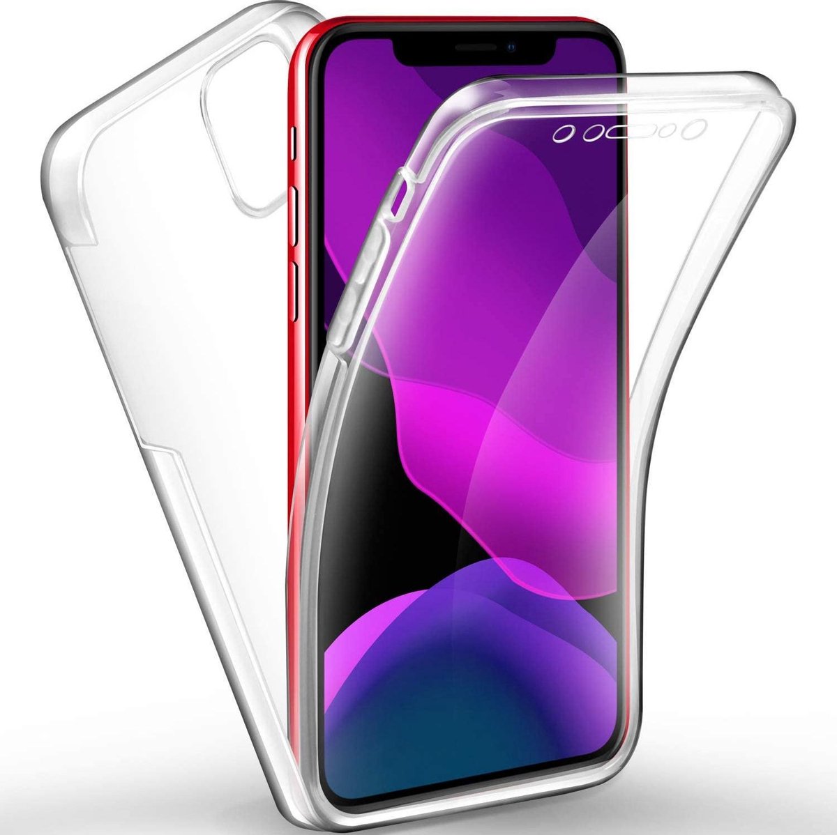 BixB 2 in 1 Siliconen TPU hoesje Case 360 Graden voor iPhone 11