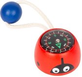 Small Foot Kompas Lieveheersbeestje Junior 4 Cm Hout Rood