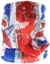 Zac's Alter Ego Halswarmer/Sjaal Union Jack Mondkapje Blauw/Rood