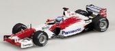 The 1:43 Diecast Modelcar of the Toyota TF102 #24 of 2002. The driver was Mika Salo. The manufacturer of the scalemodel is Minichamps.This model is only online available
