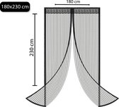 Horgordijn – Hordeur magnetisch – Vliegengordijn – Lamellenhor – Deur - Diervriendelijk – Gaas Snelle bevestiging – 180x230cm - CE – 2020