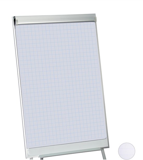 Franken Flipchart PRO Mobil FC41, 5 wielen, in hoogte verstelbaar, magnetisch, opbergbak, bord