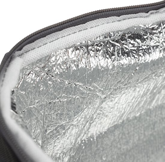 Relaxdays - cabas - panier pique-nique - panier - sac isotherme - 27 litres - gris