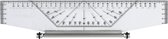 Professionele Rolling Ruler / Liniaal 25 cm / # 20603