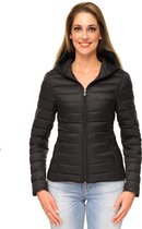 Versano Jenifer Korte Lightweight Dames Jas / Puffer Jacket L - Zwart