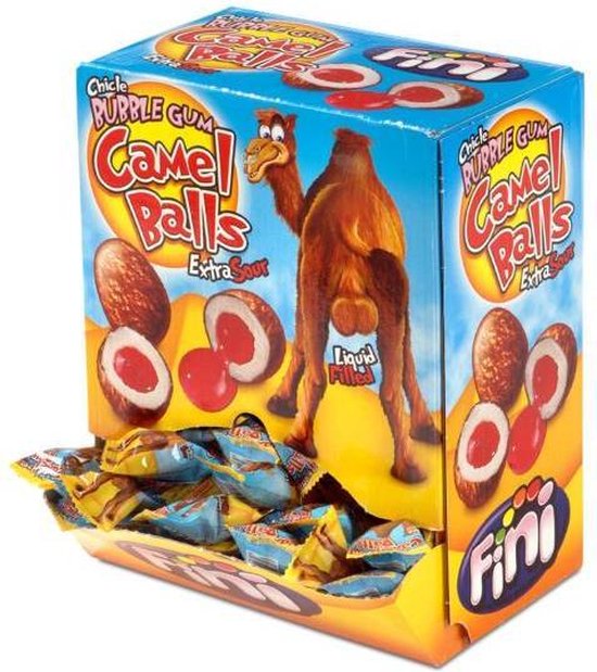 Fini Kauwgom Bubble Gum Camel Balls - 200 stuks