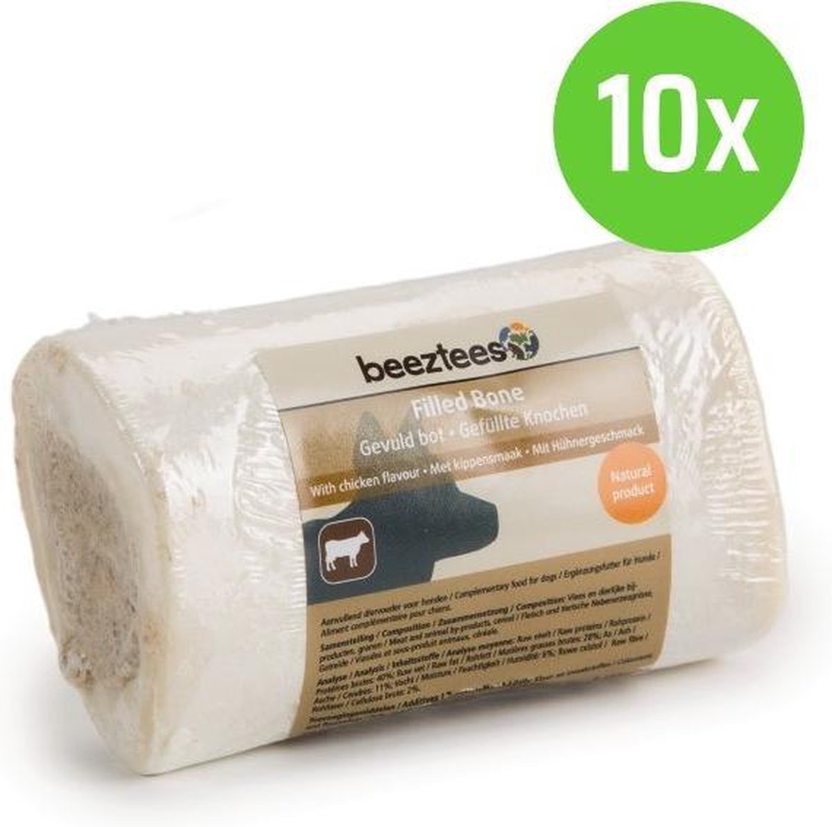 Beeztees Gevuld Bot Kip- 10 stuks