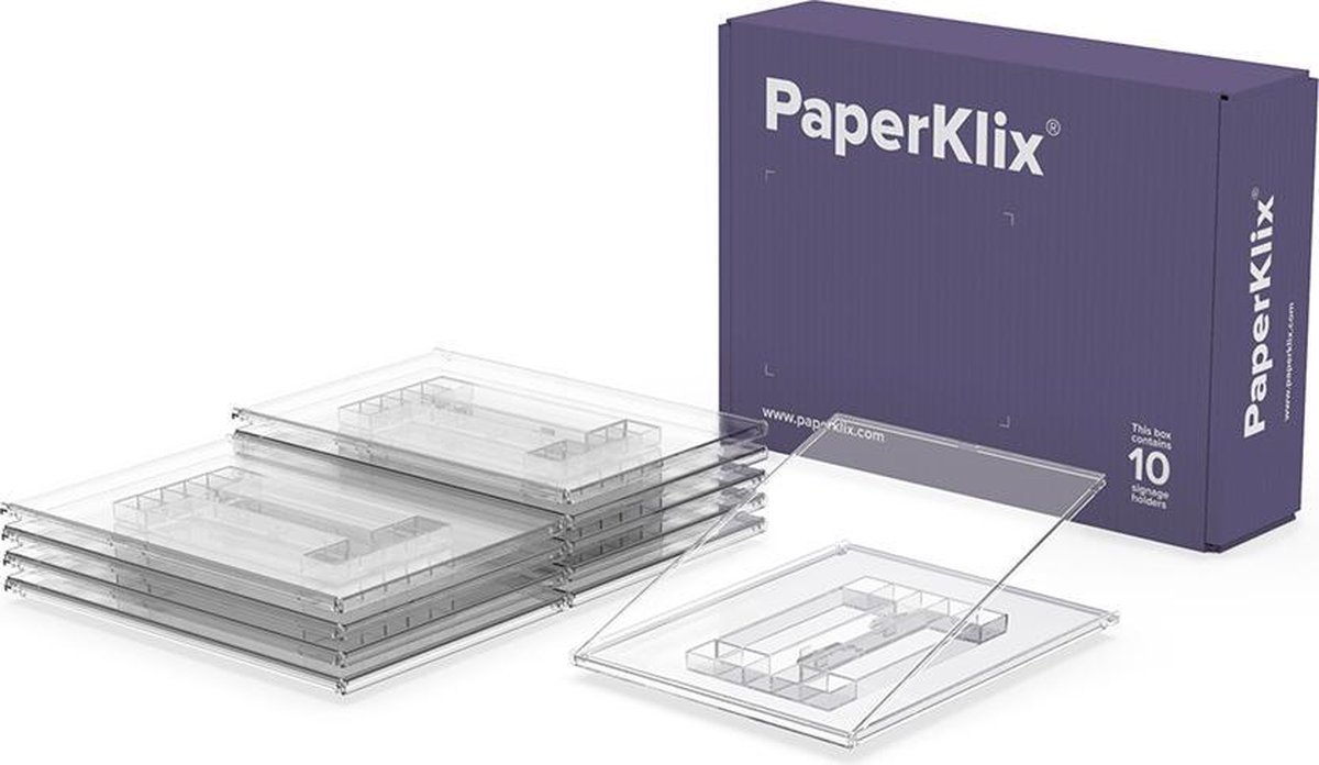 PaperKlix Kantoorsignalisatie - 10 stuks personaliseerbare deurbordjes voor vergaderzaal / kantoor / interne bewegwijzering
