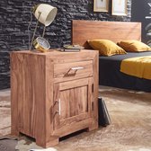 Pippa Design massief houten nachtkastje - bruin