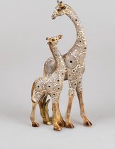 Giraf - Polyserin- goud - 38cm - Beeld - Decoratie