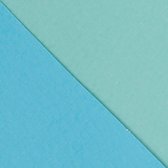 Vouwdoos, afm 5,5x5,5 cm, 250 gr, lichtturquoise/donkerturquoise, 10 stuk/ 1 doos