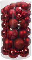 Kerstballen - Plastic - 60 stuks