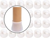Happy products - Stoelpoot beschermers - Rond - 24 stuks - Transparant