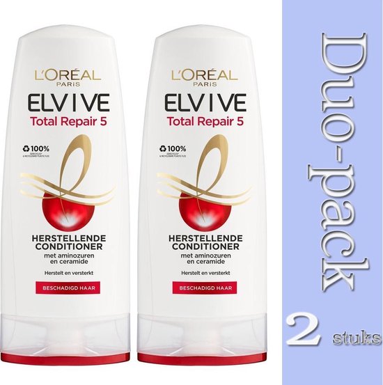 Duo Pack 2x L'Oréal Paris Elvive Total Repair 5 - 200 ml - Crèmespoeling-3600522966920