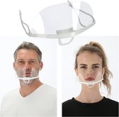 Face Shield - Gezichtscherm - Transparant Mondkapje - Doorzichtige Mondmaskers - Plastic Vizier - Per 10 Stuks