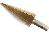 Stappenboor 4-20 mm –HSS stappenboor – Kegelboor – Trapgatboor - Conische plaatfrezen met titanium coating