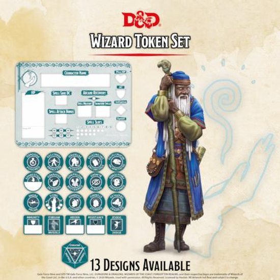 Afbeelding van het spel D&D Token Set: Wizard