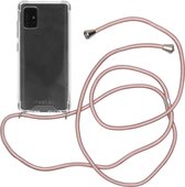 iMoshion Hoesje Geschikt voor Samsung Galaxy A51 Hoesje Met Koord - iMoshion Backcover met koord - Transparant
