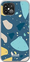 iPhone 12 Pro Max Hoesje Transparant TPU Case - Terrazzo N°7 #ffffff