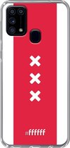 Samsung Galaxy M31 Hoesje Transparant TPU Case - AFC Ajax Amsterdam1 #ffffff