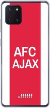 Samsung Galaxy Note 10 Lite Hoesje Transparant TPU Case - AFC Ajax - met opdruk #ffffff
