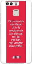 Huawei P9 Hoesje Transparant TPU Case - AFC Ajax Dit Is Mijn Club #ffffff