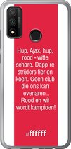 Huawei P Smart (2020) Hoesje Transparant TPU Case - AFC Ajax Clublied #ffffff