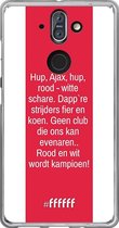Nokia 8 Sirocco Hoesje Transparant TPU Case - AFC Ajax Clublied #ffffff