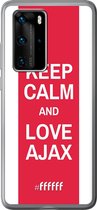 Huawei P40 Pro Hoesje Transparant TPU Case - AFC Ajax Keep Calm #ffffff