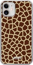 iPhone 12 Mini Hoesje Transparant TPU Case - Giraffe Print #ffffff