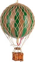 Authentic models - Luchtballon Floating The Skies - goud/groen - diameter luchtballon 8,5cm