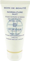 Auriege Paris Norma Pure Zink nachtcrème verzorging normale + gemengde huid 50ml