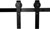 Schuifdeursystheem Zwart 2 mtr RAIL