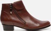 Linea Zeta Enkellaarsjes cognac - Maat 40