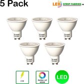 LED Spot 5W A+ Helder Wit GU10 Fitting 4000K 5 pack niet dimbaar!Vervangt 50W