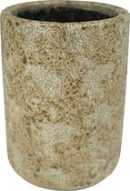 Plantenwinkel Hoge pot Thirza cognac ronde bloempot binnen 16x22 cm