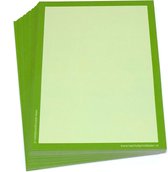 A4 gekleurde wisbordjes - groen 30 Stuks (350 g/m2 glanzend gelamineerd karton)