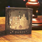 3D pop up Vakantiekaart Parijs de Eiffeltoren en Notre-Dame de Paris pop-up wenskaart