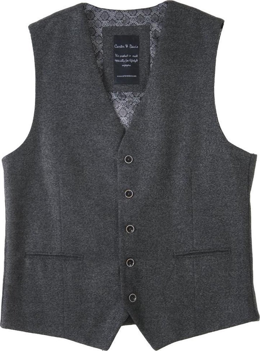 Carter & Davis Lange mouw Vest - 2649-3435 Gilet Lgrijs (Maat: 52)