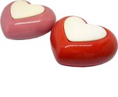 Millefiori Milano Airdesign Heart Diffuser Set Red + Purple - B-Ware zonder geur
